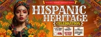 Floral Heritage Event Poster Layout Facebook Cover Photo template