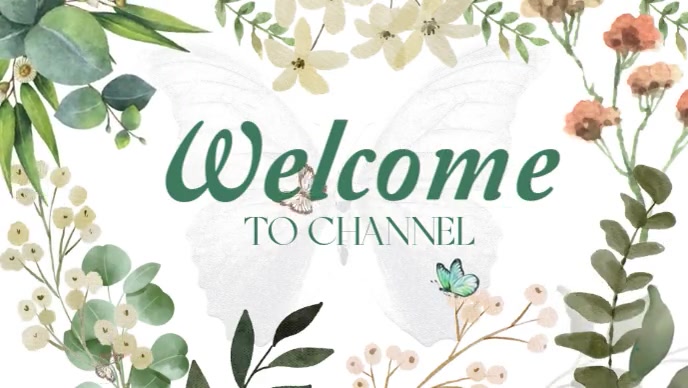 Floral Illustration  Flower Design  Botanical Theme Miniatura do YouTube template