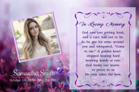 Floral In Loving Memory Poster Template