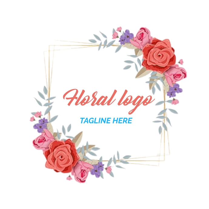 floral logo template