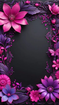 Floral Luxury Frame Background  Instagram Story template