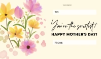 Floral Mother's Day GiftTag template