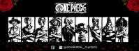 Floral One Piece Fanbase Anime Foto Sampul Facebook template