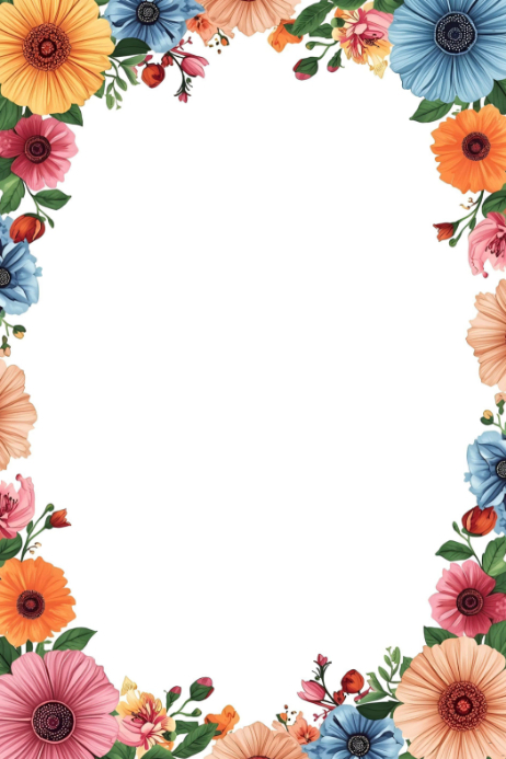 Floral Page Border Poster Template | PosterMyWall