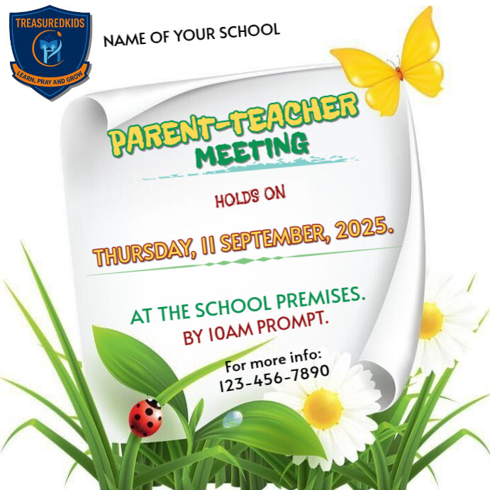 Floral Parent Teacher Meeting Template Instagram Post | PosterMyWall