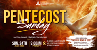 Floral Pentecost Sunday Celebration Facebook Shared Image template