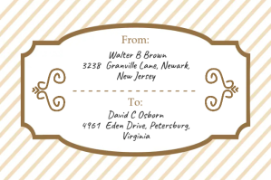 White Address Label Label Template