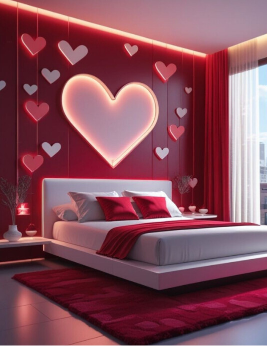 Floral Romantic Bedroom Decor  Flyer (us Letter) template