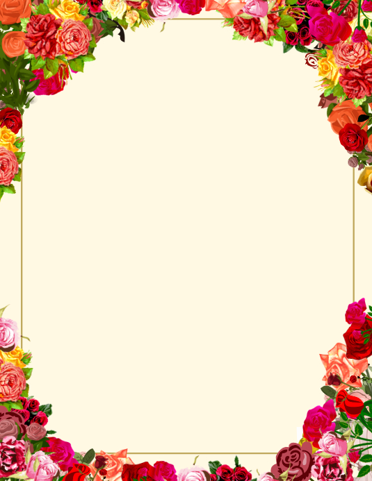 Floral Rose Template | PosterMyWall