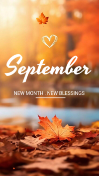 September Blessings Instagram Story Template