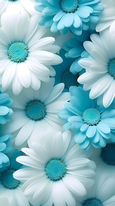Floral Serene Blue Blossoms Instagram Story template