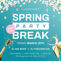 Peach Spring Break Instagram Image Template | PosterMyWall