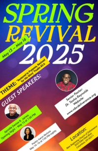 Floral Spring Revival 2025 Tabloid template