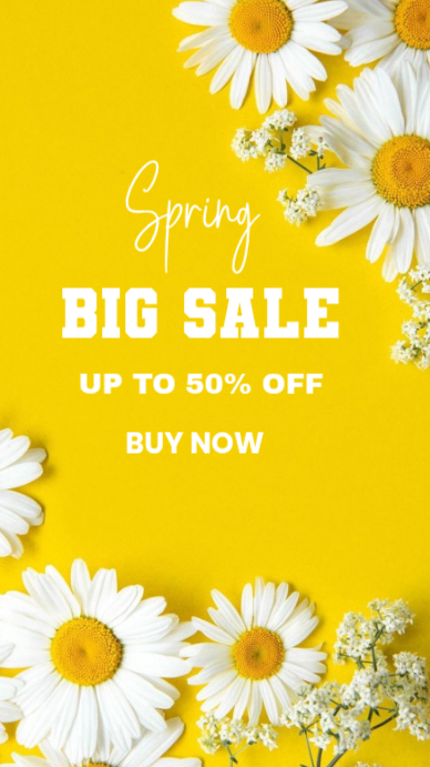 Floral Spring Sale Template | PosterMyWall