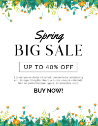 Floral Spring Sale Flyer (us Letter) template