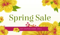 Floral Spring Sale Tag template