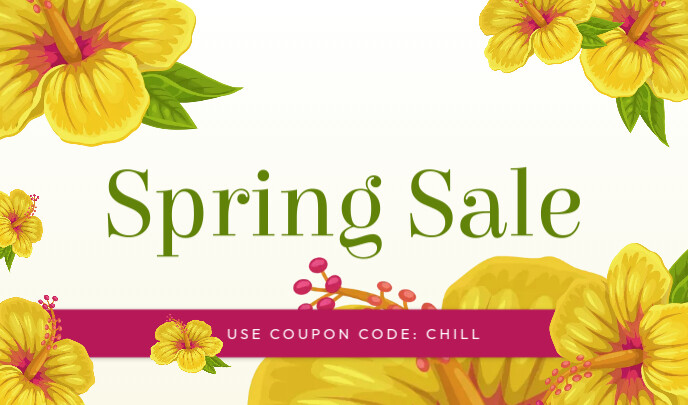 Floral Spring Sale Tag Template | PosterMyWall