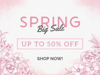 Floral Spring Sale Yard Sign Sinal de jardim template