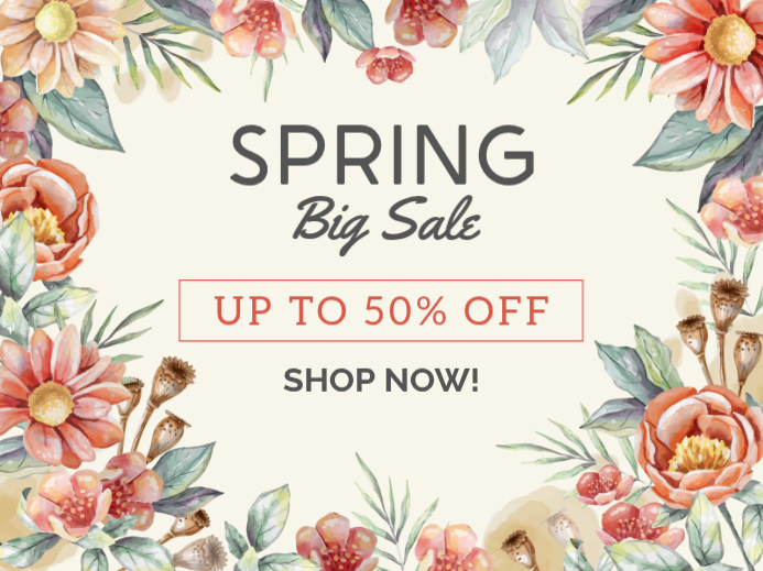 Copy of Floral Spring Sale Yard Sign | PosterMyWall