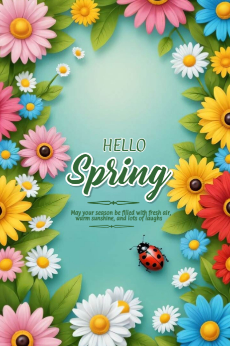 Copy of Floral Spring Welcome Poster | PosterMyWall