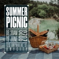Floral Summer Picnic Event Instagram Post template