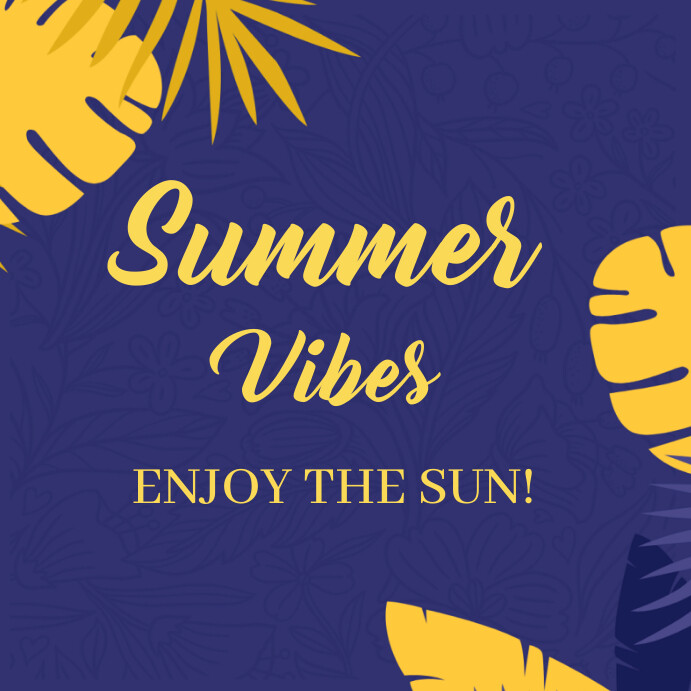 Copy of Floral Summer Vibes Instagram Post | PosterMyWall