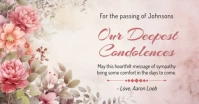 Floral Sympathy Card Facebook Shared Image template