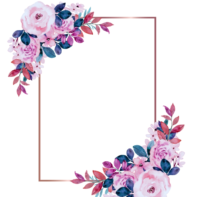 Floral template PosterMyWall