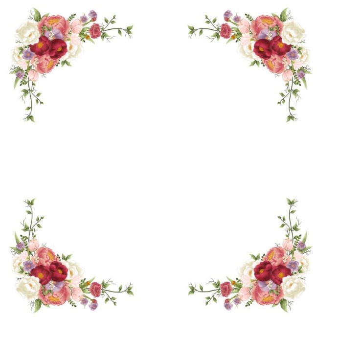 Floral template PosterMyWall