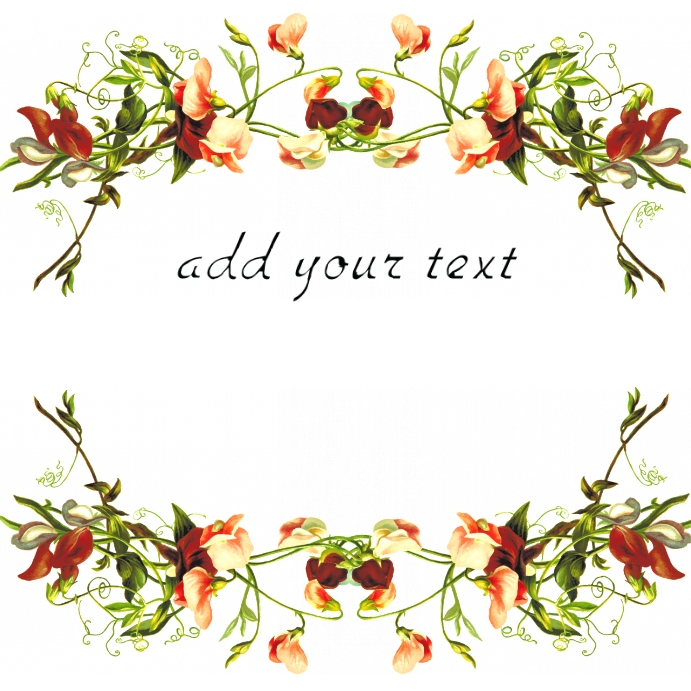 Floral template Wpis na Instagrama