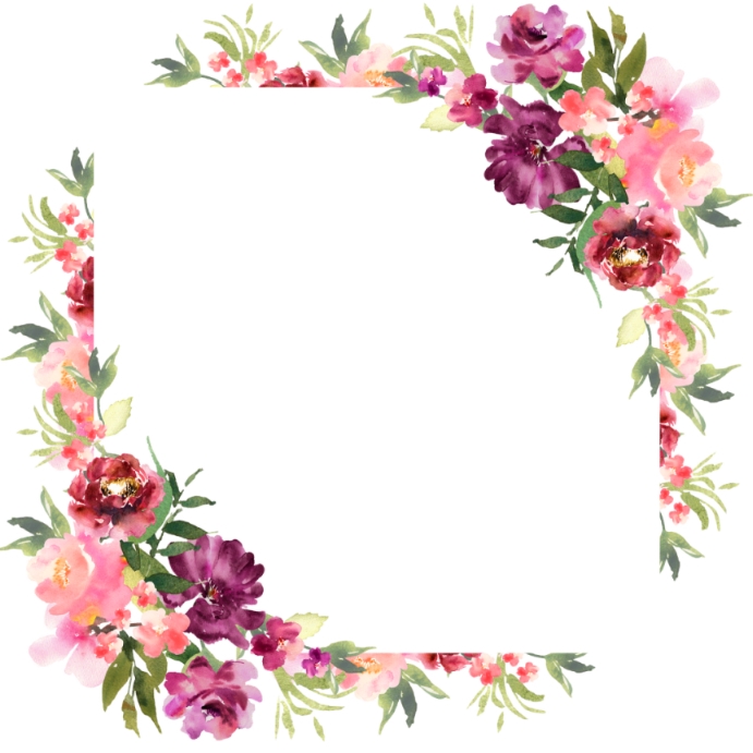 Floral template PosterMyWall