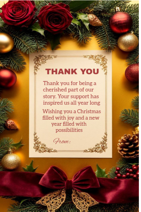 Floral Thank You Customer Appreciation Design Poster Template ...
