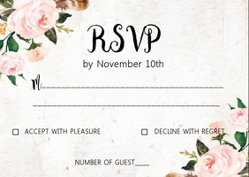 13 700 Free Rsvp Card Template Customizable Design Templates Postermywall