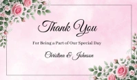 Floral Wedding Thank you Card Tag template
