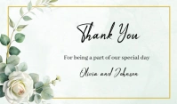 Floral Wedding Thank you card Tag template