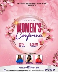 Floral Women's Conference event Instagram Portrait template