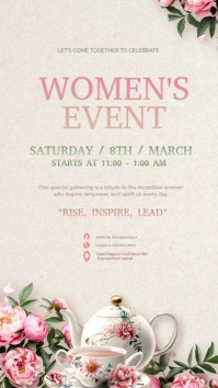 Floral Women's Event Instagram Story template