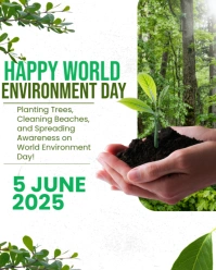 Floral World Environment Day Instagram Portrait template