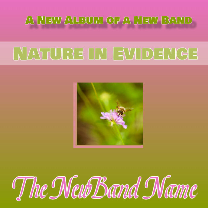 Floreale Spring Nature Copertina Album Capa de álbum template