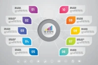 Flowchart Infographics Poster template