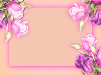 flower background, frame flower, LOVE HEART. Presentation template