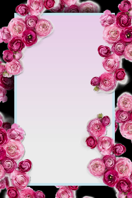 flower background, frame flower, background Plakkaat template