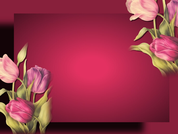 flower background, frame flower, background Presentation template