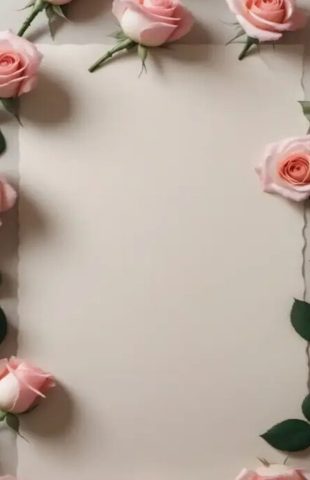Flower border Template | PosterMyWall