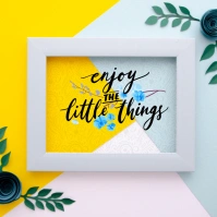 Flower Frame สี่เหลี่ยมจัตุรัส (1:1) template