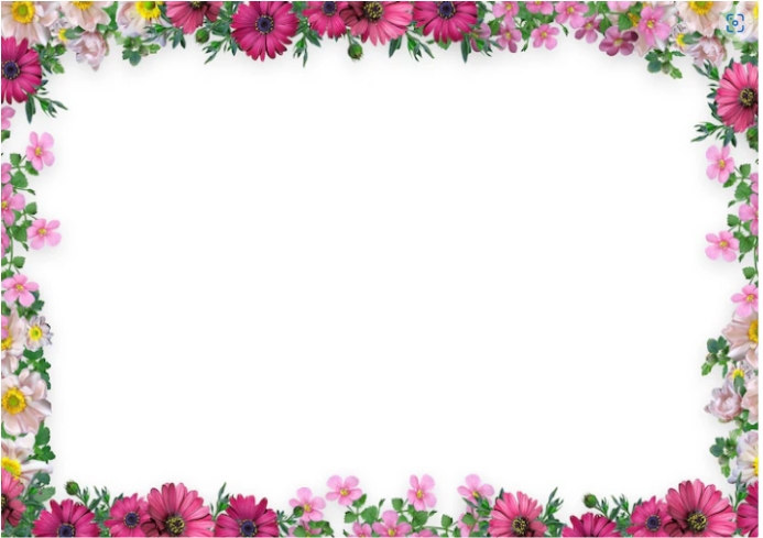 Flower Frame Template PosterMyWall