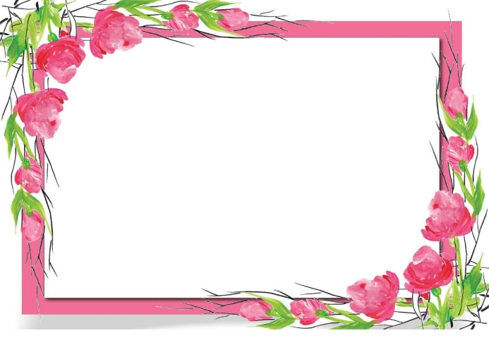 Flower Frame Template PosterMyWall