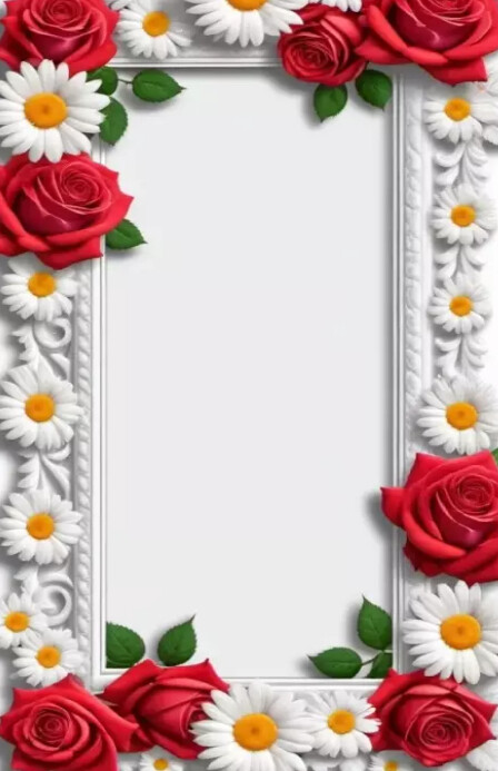 Flower Frame Template PosterMyWall