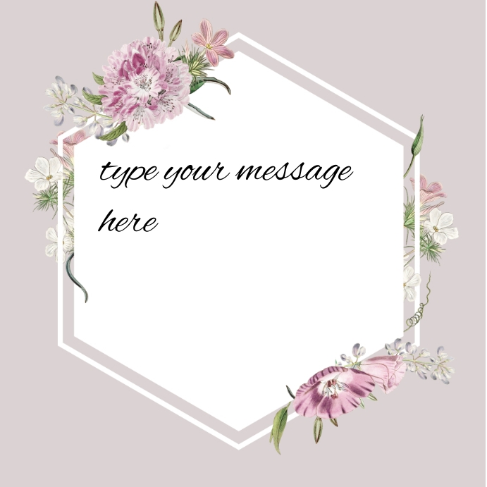 Flower Frame Template PosterMyWall