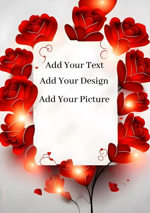 Flower Frame Template PosterMyWall